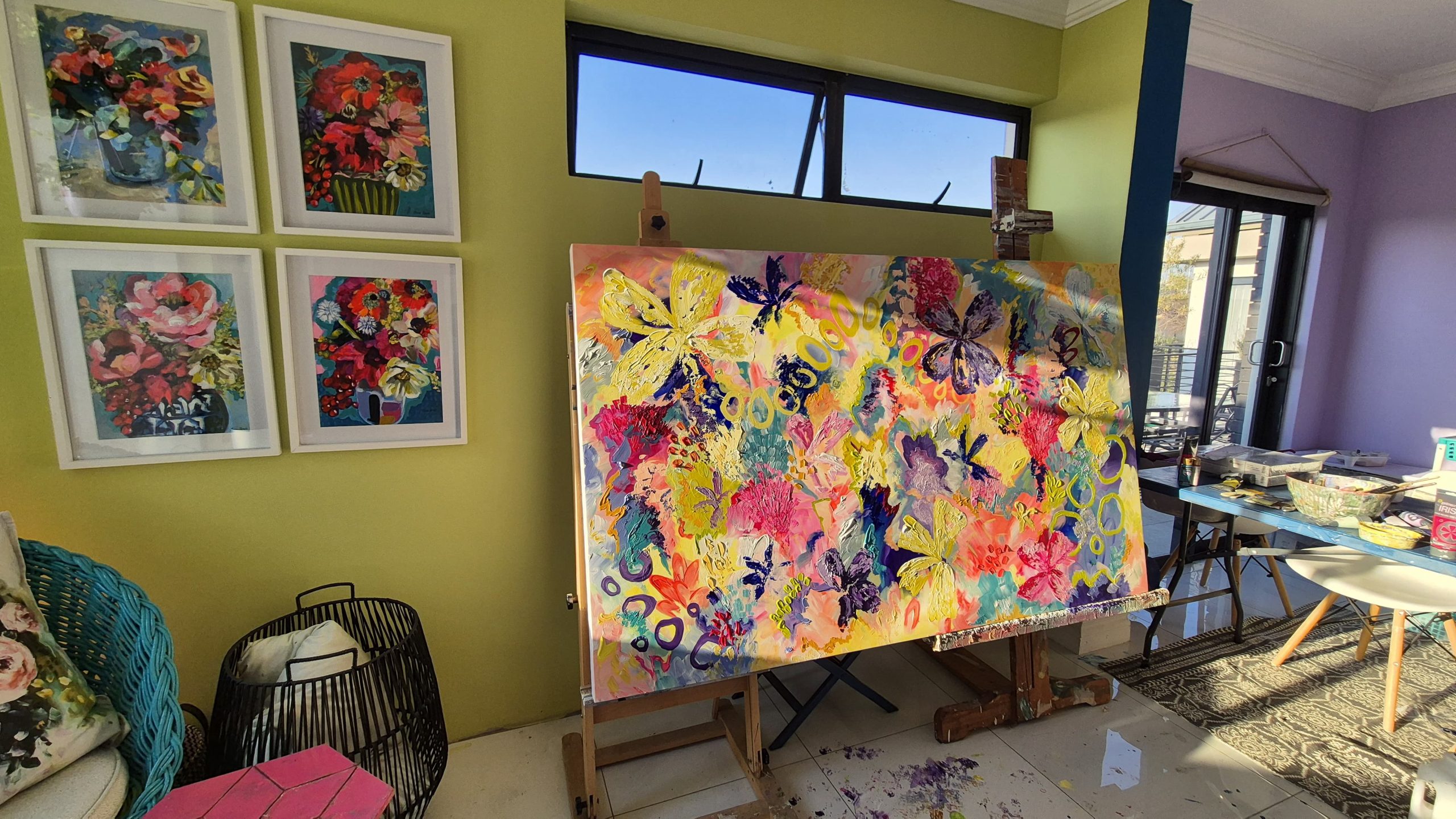 - SOLD - "Pina Colada's" - 110cm x 180cm - Acrylic On Canvas - Image 4