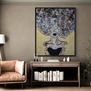 - SOLD - "Aurum Luxe" (Latin for "Golden Light") - 100 x 120cm - Mixed Media