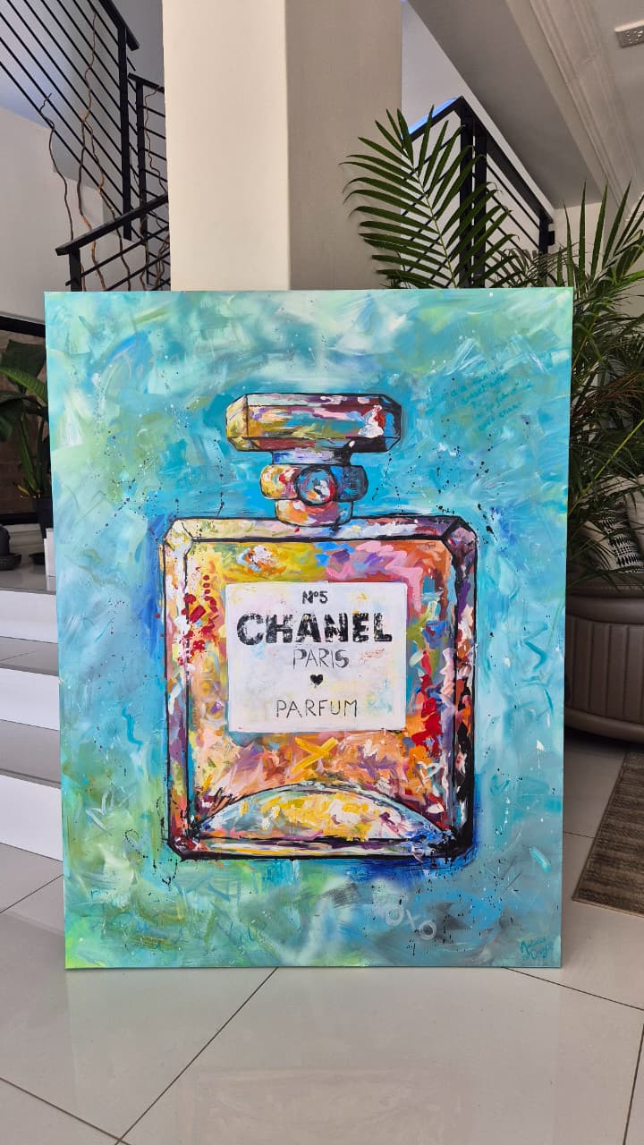 - SOLD - "From Paris With Love" - Acrylic On Canvas - 90 x 120cm - Image 16