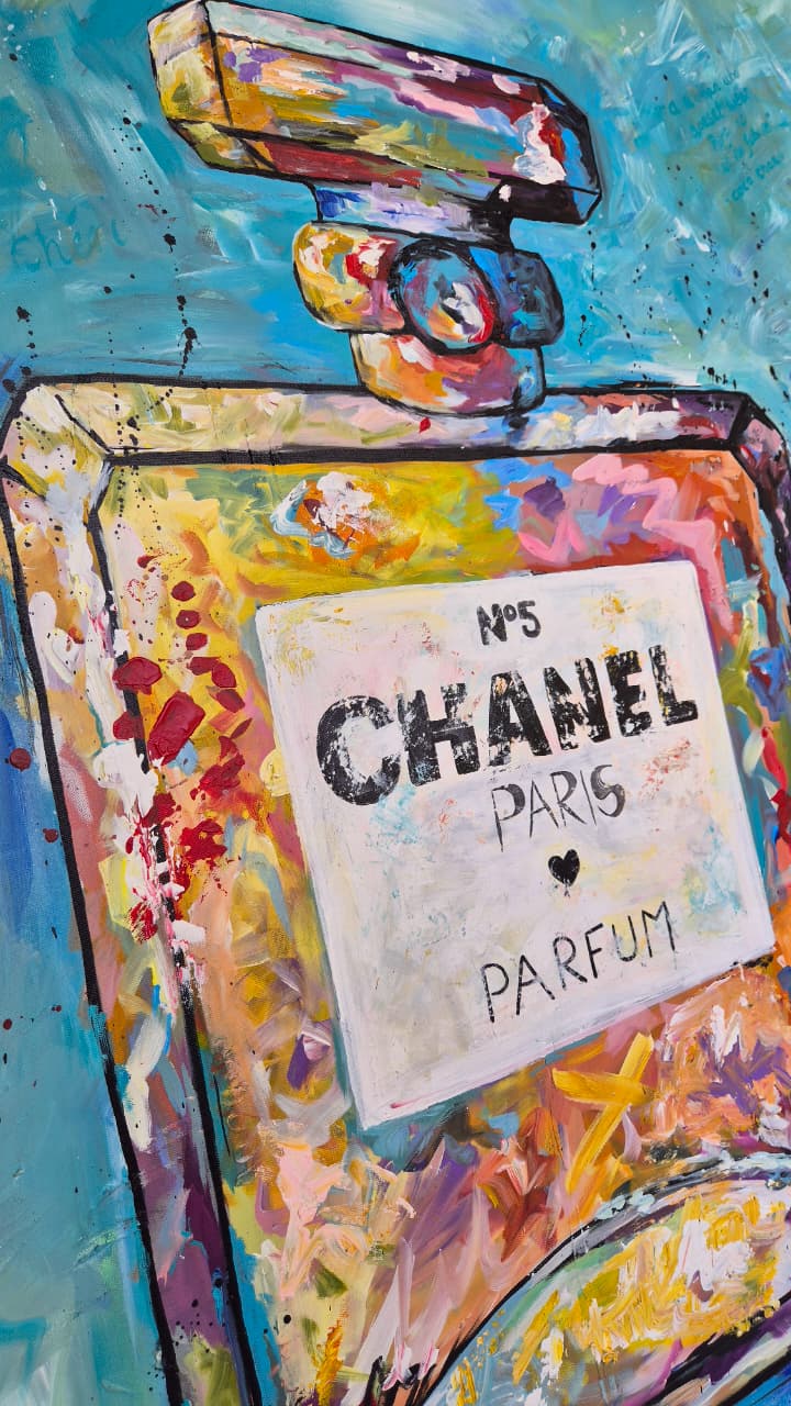 - SOLD - "From Paris With Love" - Acrylic On Canvas - 90 x 120cm - Image 17