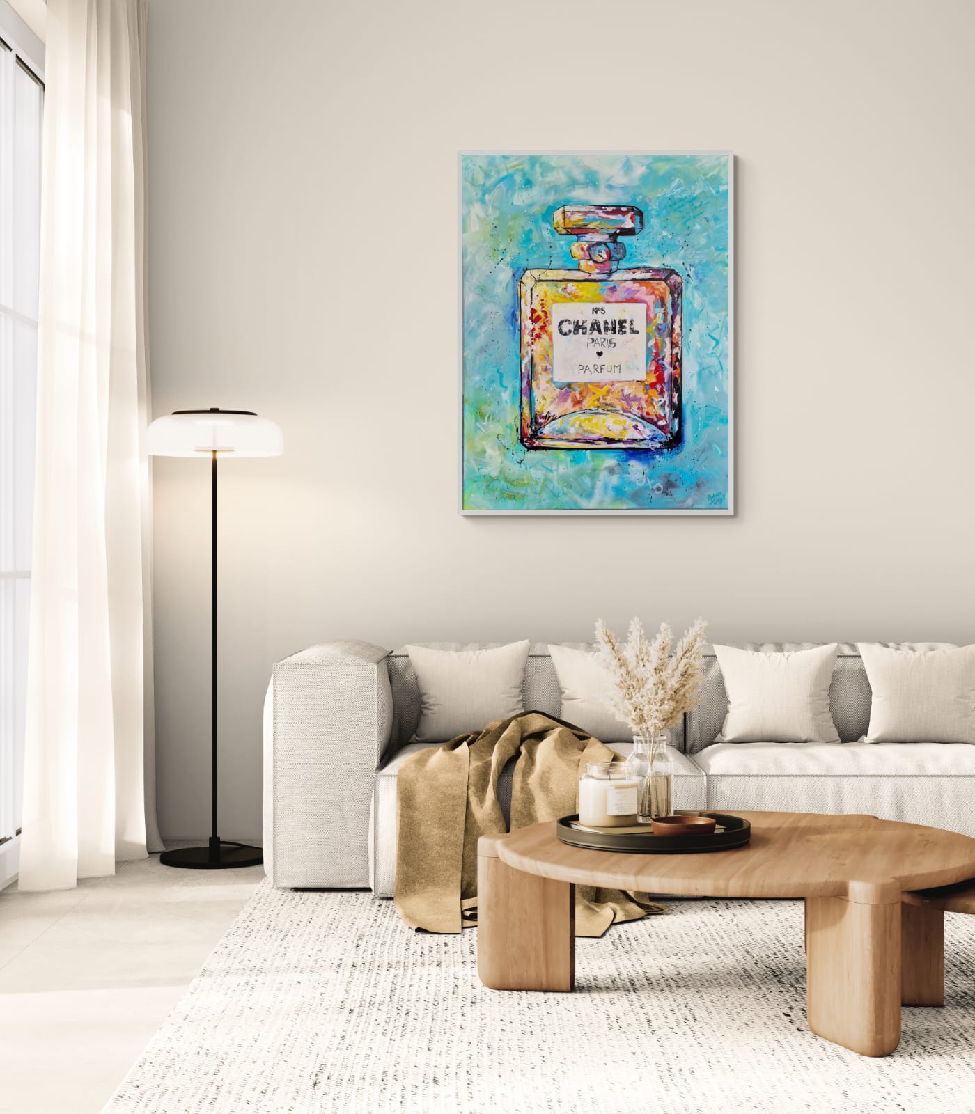 - SOLD - "From Paris With Love" - Acrylic On Canvas - 90 x 120cm - Image 5