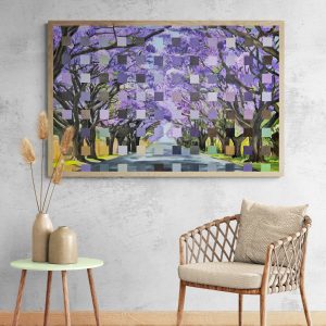 "Purple Reign - Jacaranda Magic" - 119 x 84cm - Acrylic On Canvas