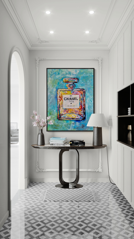 - SOLD - "From Paris With Love" - Acrylic On Canvas - 90 x 120cm - Image 20