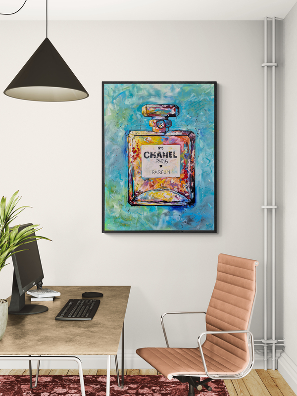 - SOLD - "From Paris With Love" - Acrylic On Canvas - 90 x 120cm