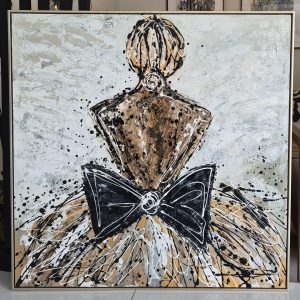 "Ballerina Girl" - 100 x 100cm - Mixed Media