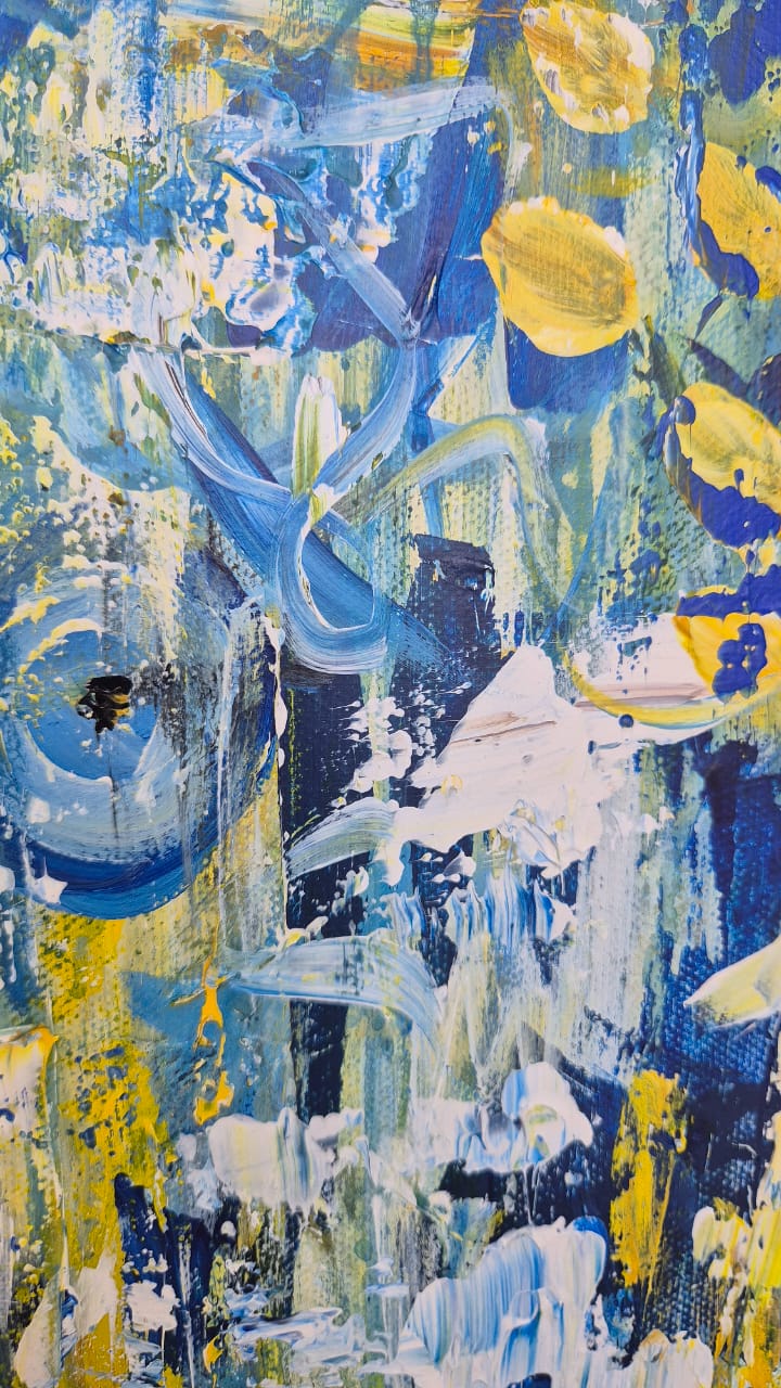 - SOLD - "Tides of Texture" - 59.5cm x 84cm - Acrylic On Canvas - Image 13