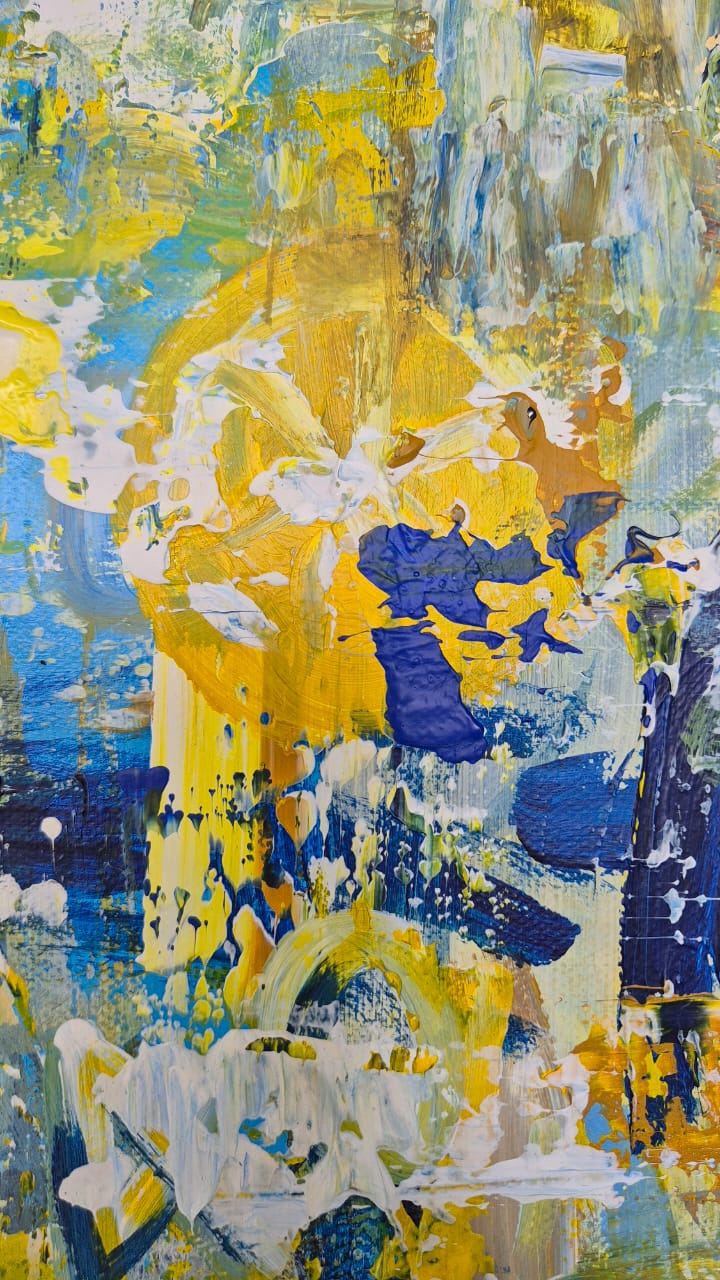 - SOLD - "Tides of Texture" - 59.5cm x 84cm - Acrylic On Canvas - Image 11