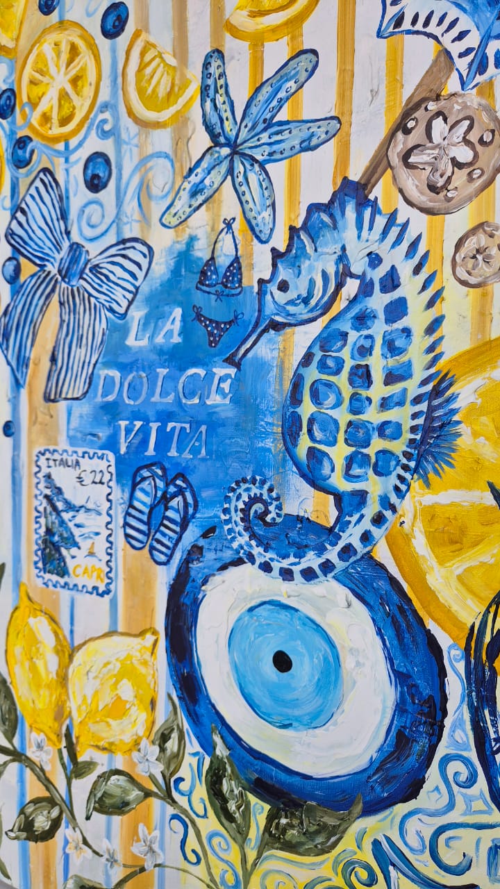 - SOLD - "How Lucky Are We?" - 119.5cm x 84cm - Acrylic On Canvas - Image 15