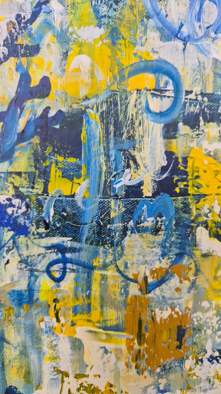 - SOLD - "Tides of Texture" - 59.5cm x 84cm - Acrylic On Canvas - Image 8