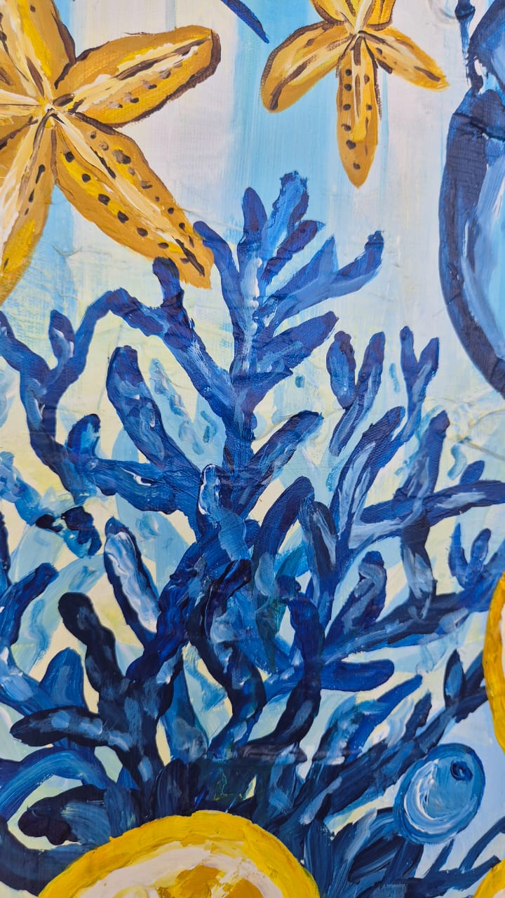- SOLD - "How Lucky Are We?" - 119.5cm x 84cm - Acrylic On Canvas - Image 11