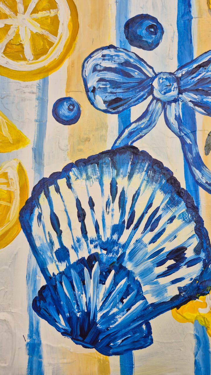 - SOLD - "How Lucky Are We?" - 119.5cm x 84cm - Acrylic On Canvas - Image 9