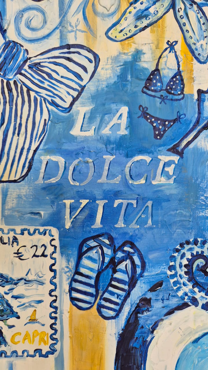 - SOLD - "How Lucky Are We?" - 119.5cm x 84cm - Acrylic On Canvas - Image 8