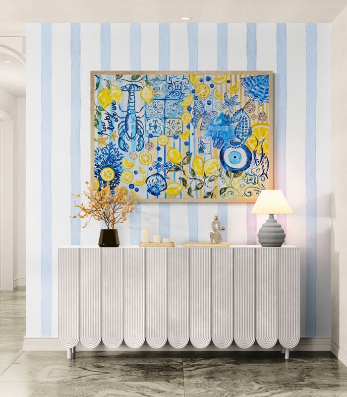 - SOLD - "How Lucky Are We?" - 119.5cm x 84cm - Acrylic On Canvas - Image 10