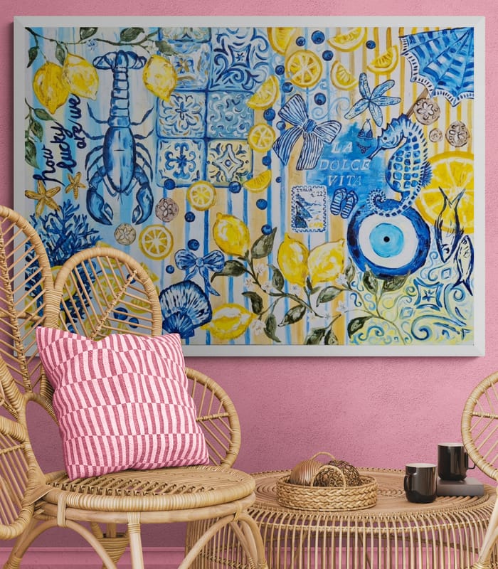 - SOLD - "How Lucky Are We?" - 119.5cm x 84cm - Acrylic On Canvas - Image 5