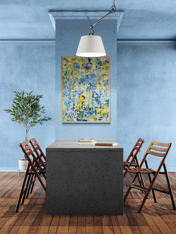 - SOLD - "Tides of Texture" - 59.5cm x 84cm - Acrylic On Canvas - Image 3