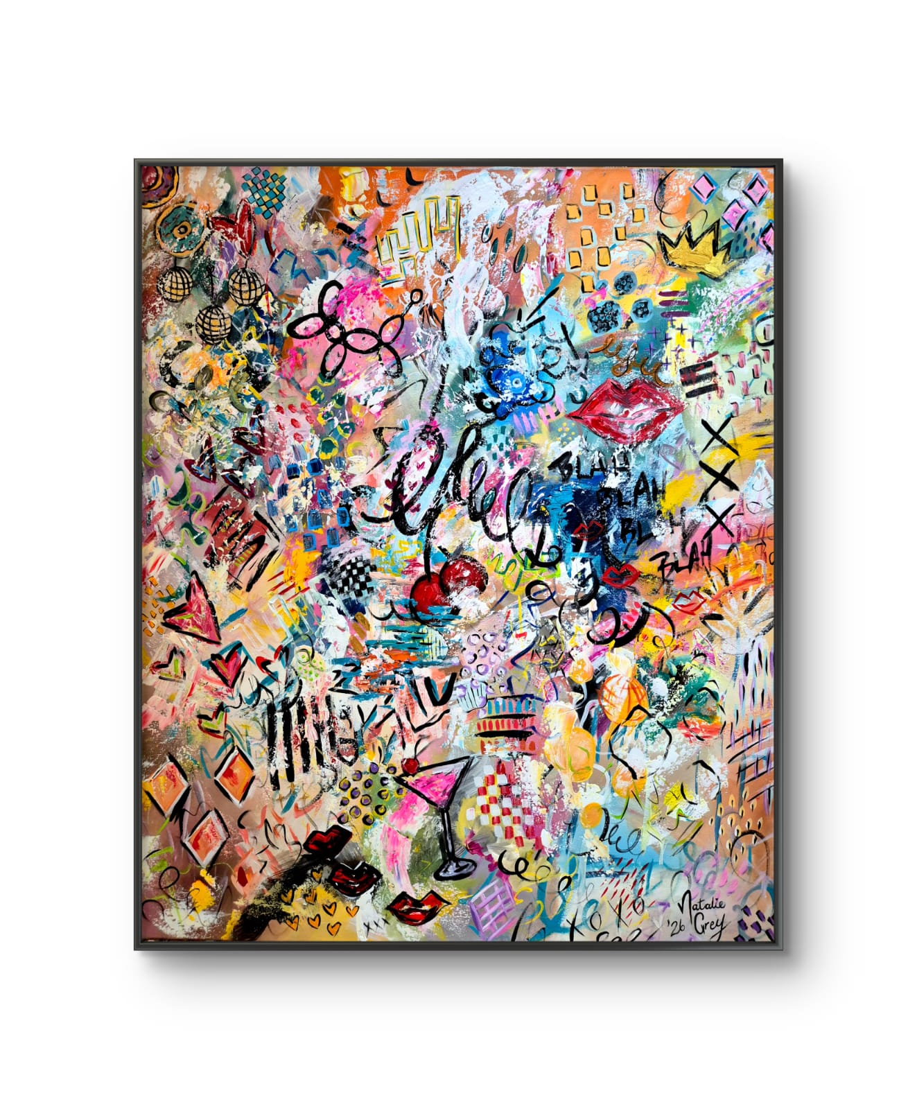 - SOLD - "Good Vibes" - 100 x 120cm - Acrylic On canvas - Image 3