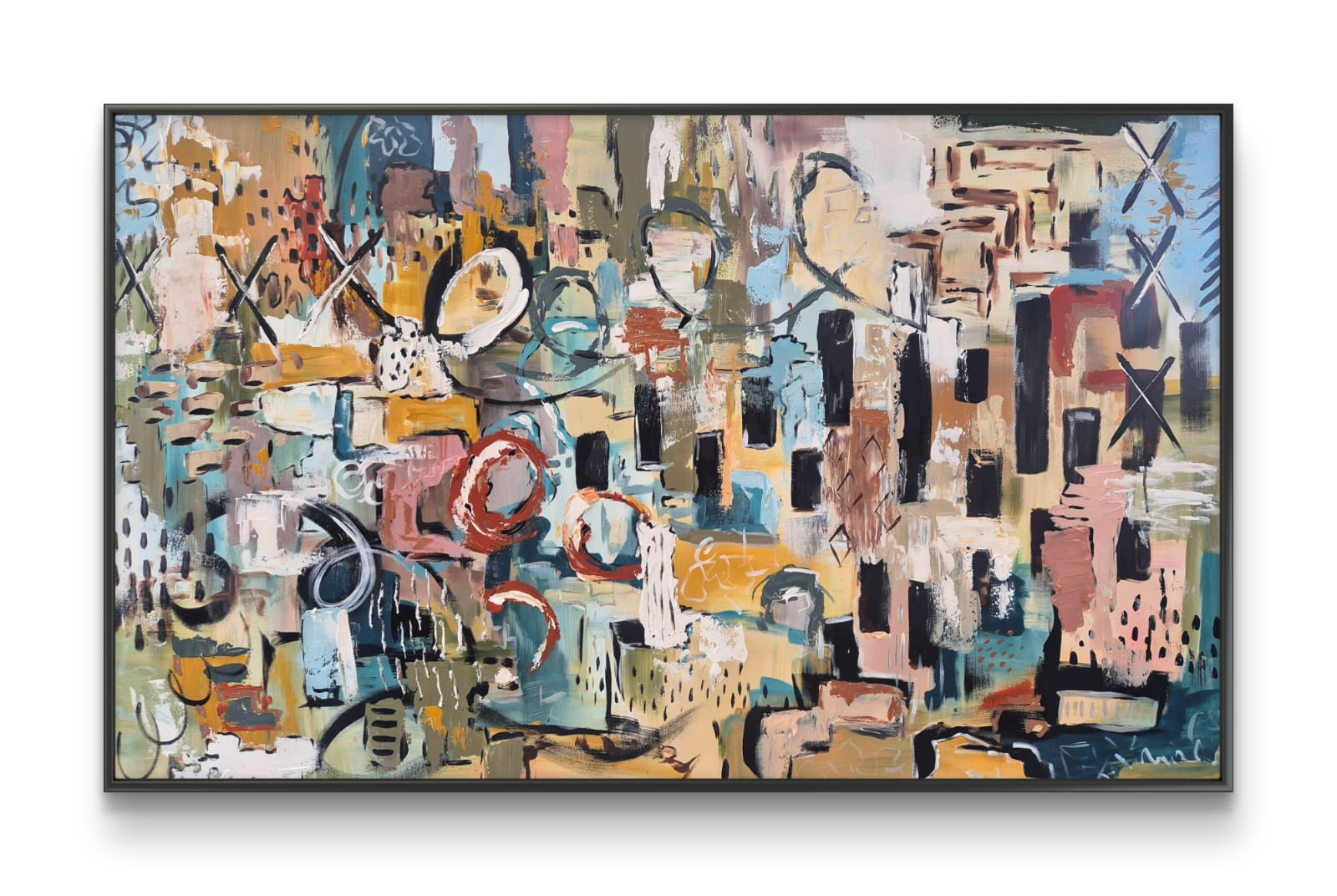 -SOLD- "Echo" - 91 x 152cm - Acrylic On Canvas - Image 10
