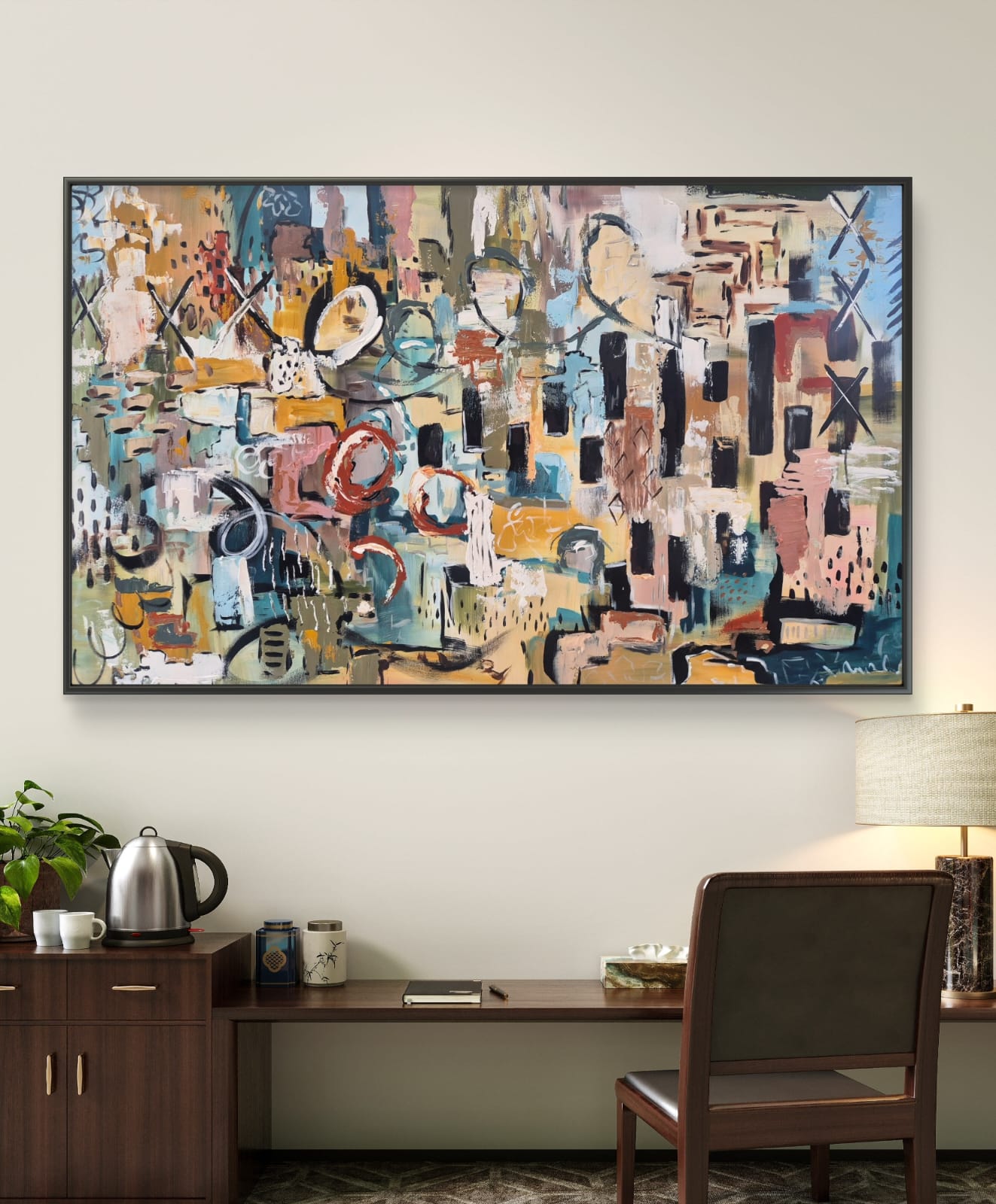 -SOLD- "Echo" - 91 x 152cm - Acrylic On Canvas - Image 11