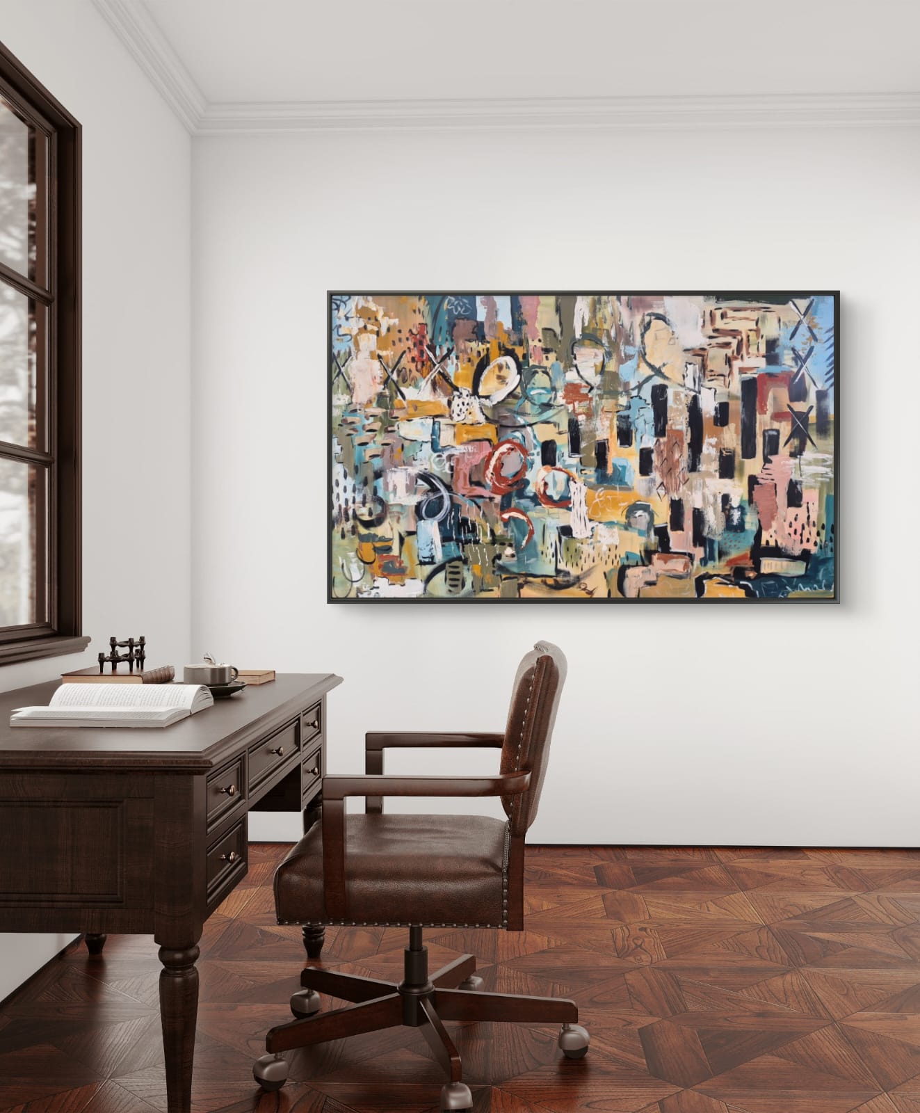 -SOLD- "Echo" - 91 x 152cm - Acrylic On Canvas - Image 13