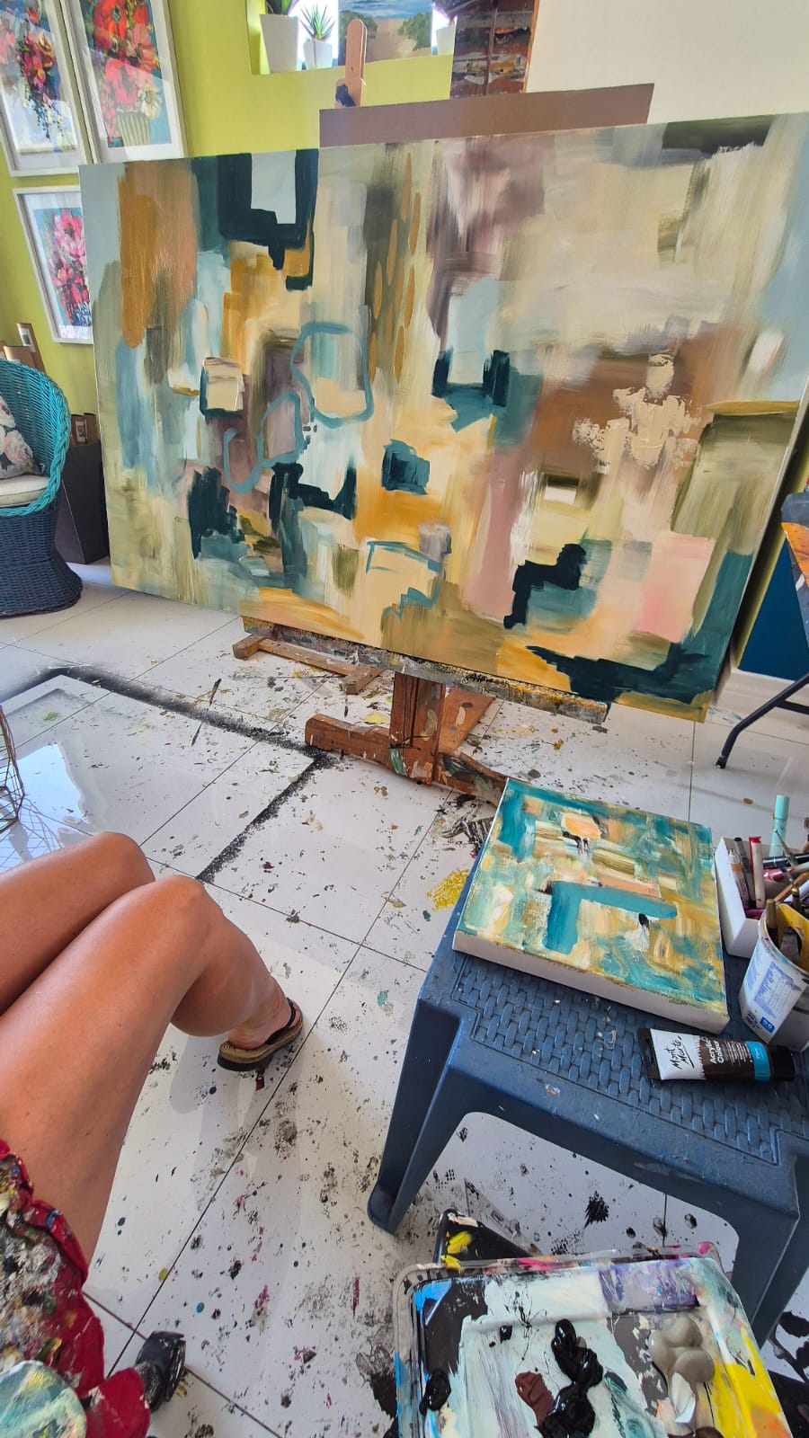 -SOLD- "Echo" - 91 x 152cm - Acrylic On Canvas - Image 16