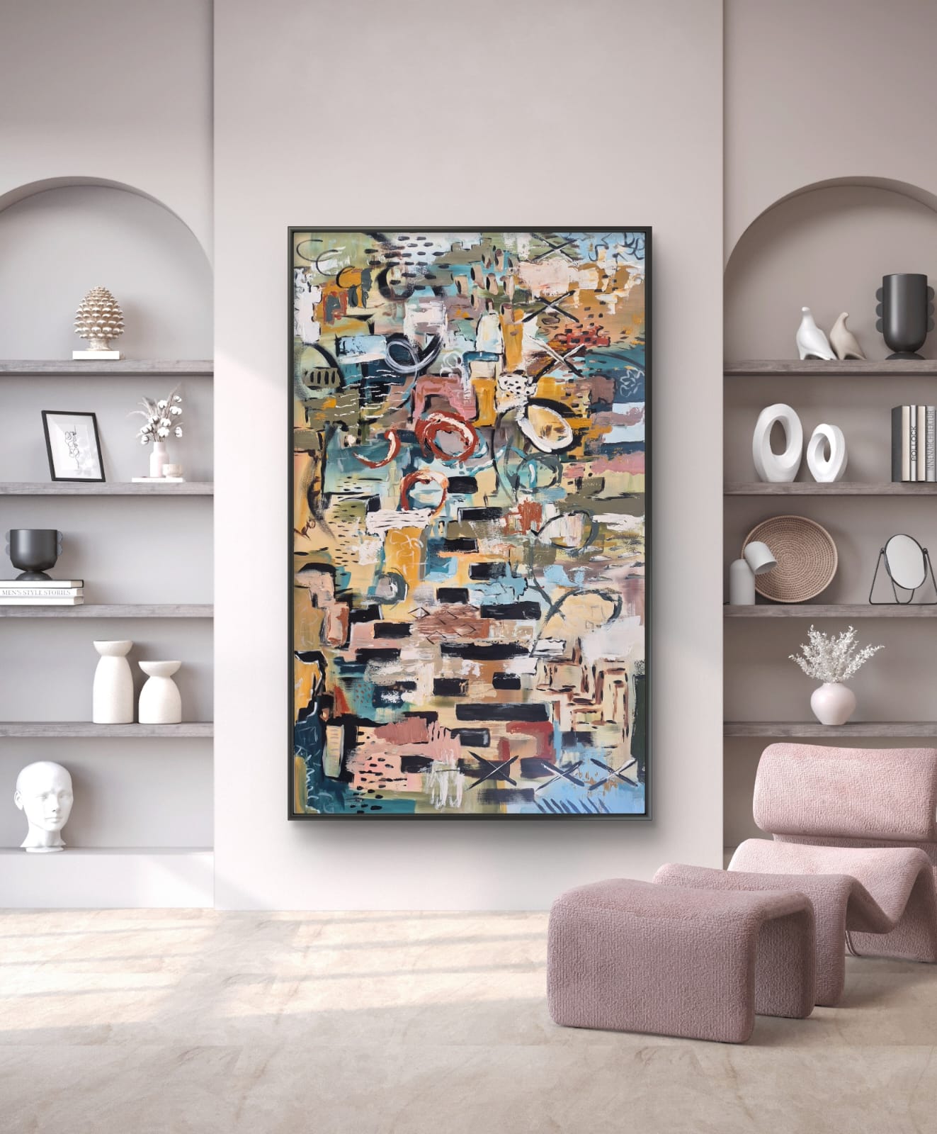 -SOLD- "Echo" - 91 x 152cm - Acrylic On Canvas - Image 4