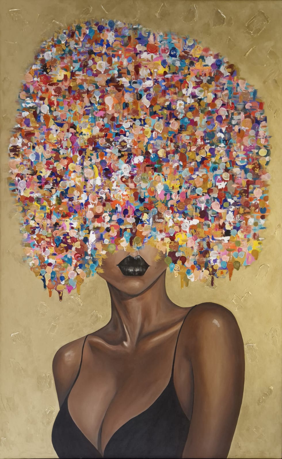 - SOLD - "All Eyes On Her" - 154 x 244cm - Acrylic On Canvas - Framed in Black - Image 9