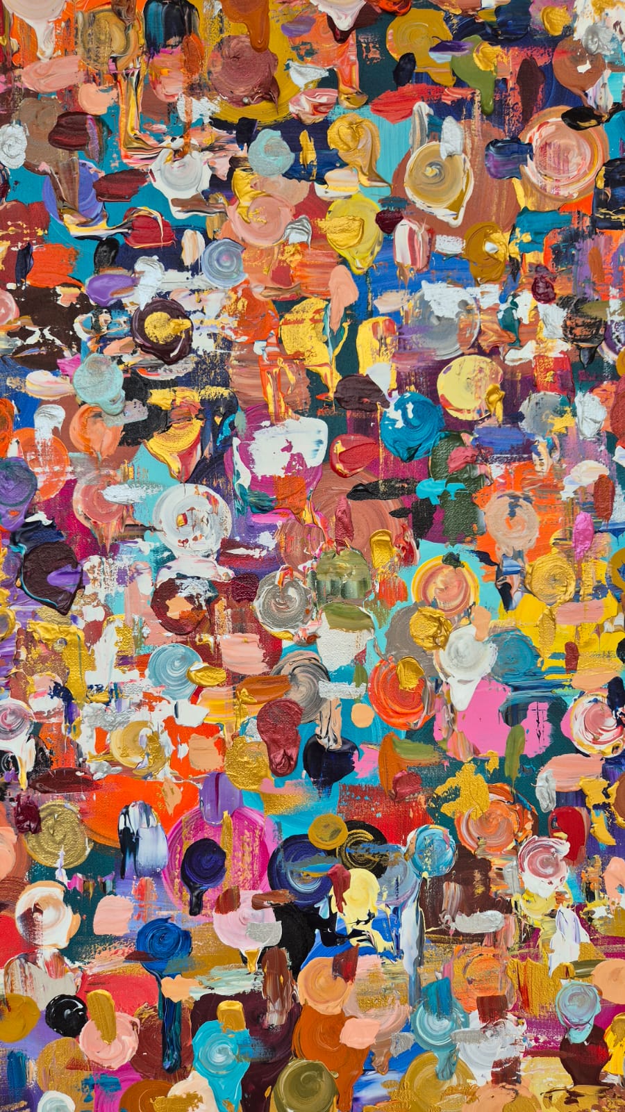 - SOLD - "All Eyes On Her" - 154 x 244cm - Acrylic On Canvas - Framed in Black - Image 15