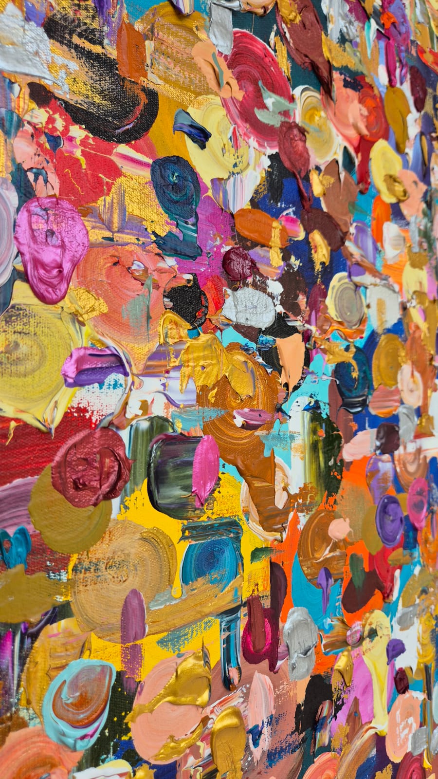 - SOLD - "All Eyes On Her" - 154 x 244cm - Acrylic On Canvas - Framed in Black - Image 13