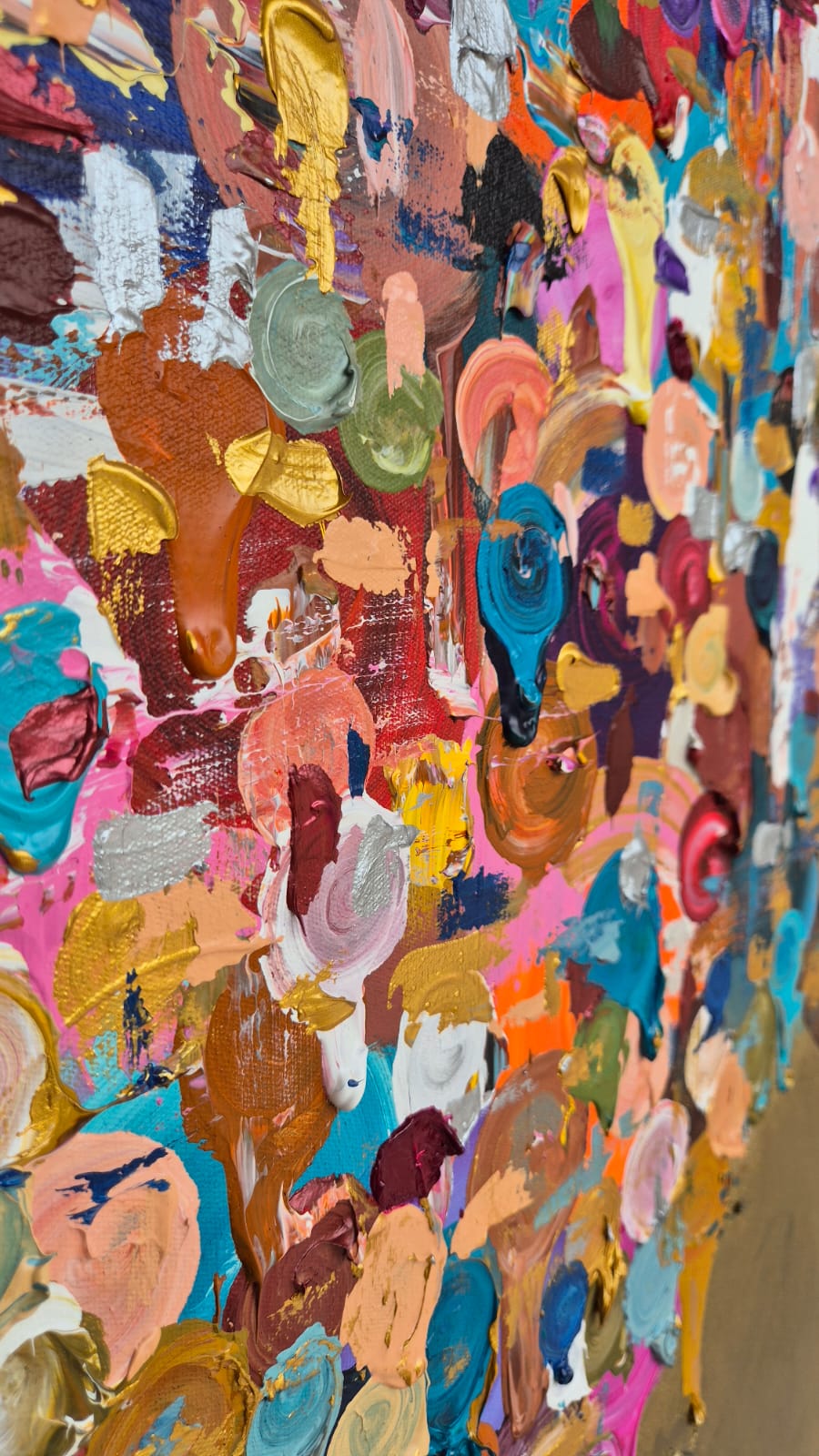 - SOLD - "All Eyes On Her" - 154 x 244cm - Acrylic On Canvas - Framed in Black - Image 12