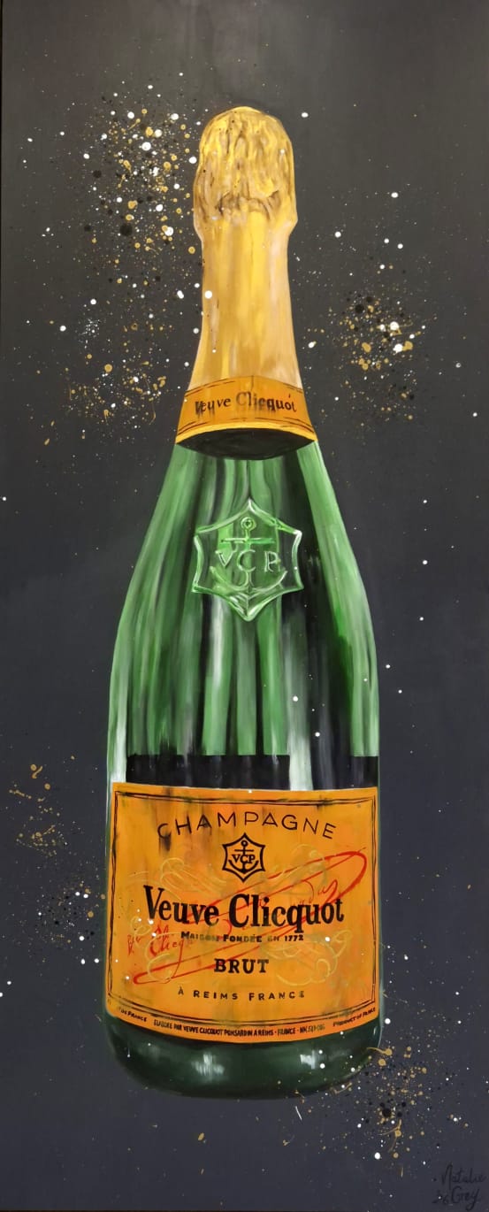 Celebration Cliquot - 84 x 204cm - Acrylic On Canvas - Framed in Gold - Image 7