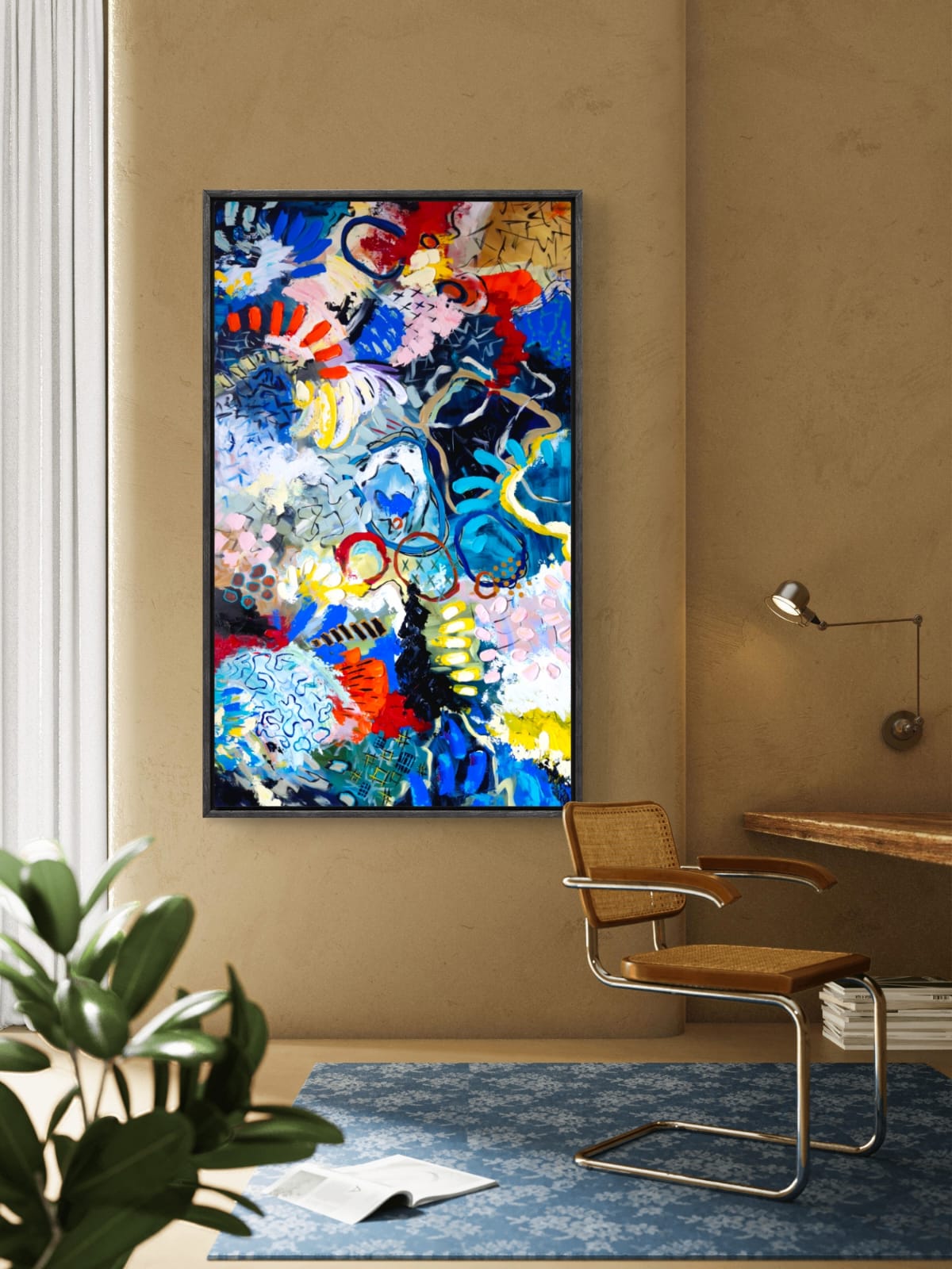 - SOLD - "Electric Tide" - 90 x 152cm - Acrylic On Canvas