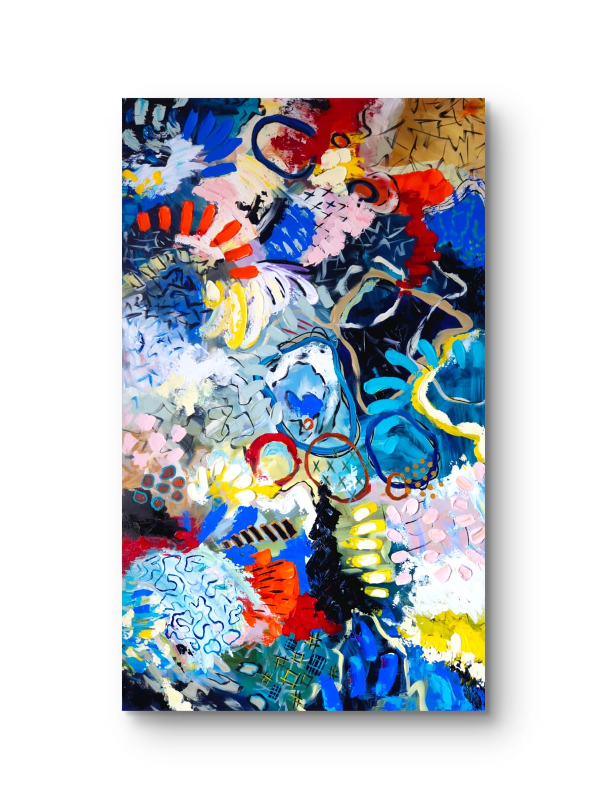 - SOLD - "Electric Tide" - 90 x 152cm - Acrylic On Canvas - Image 7