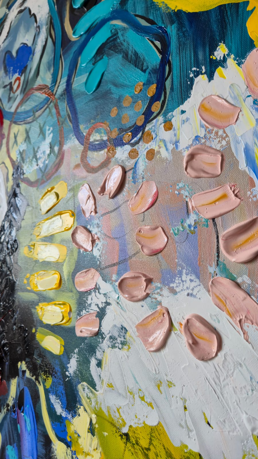 - SOLD - "Electric Tide" - 90 x 152cm - Acrylic On Canvas - Image 13