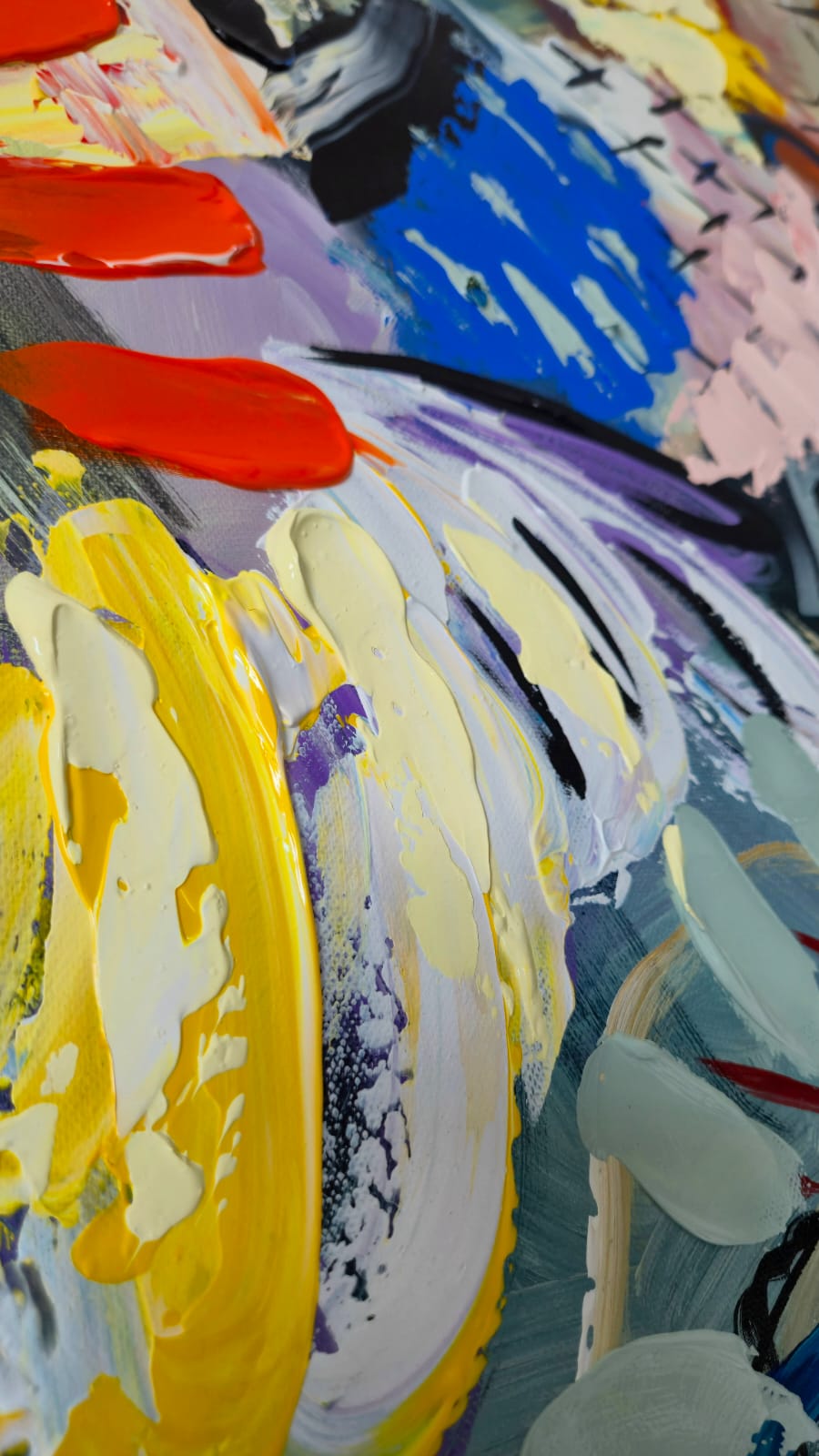 - SOLD - "Electric Tide" - 90 x 152cm - Acrylic On Canvas - Image 14