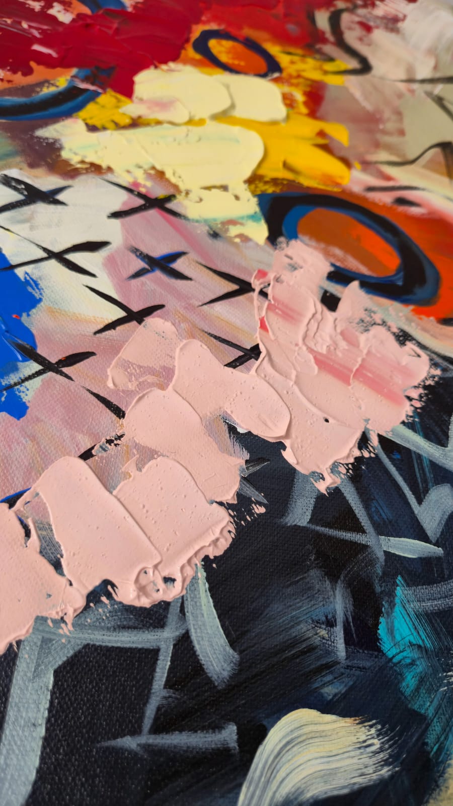 - SOLD - "Electric Tide" - 90 x 152cm - Acrylic On Canvas - Image 17