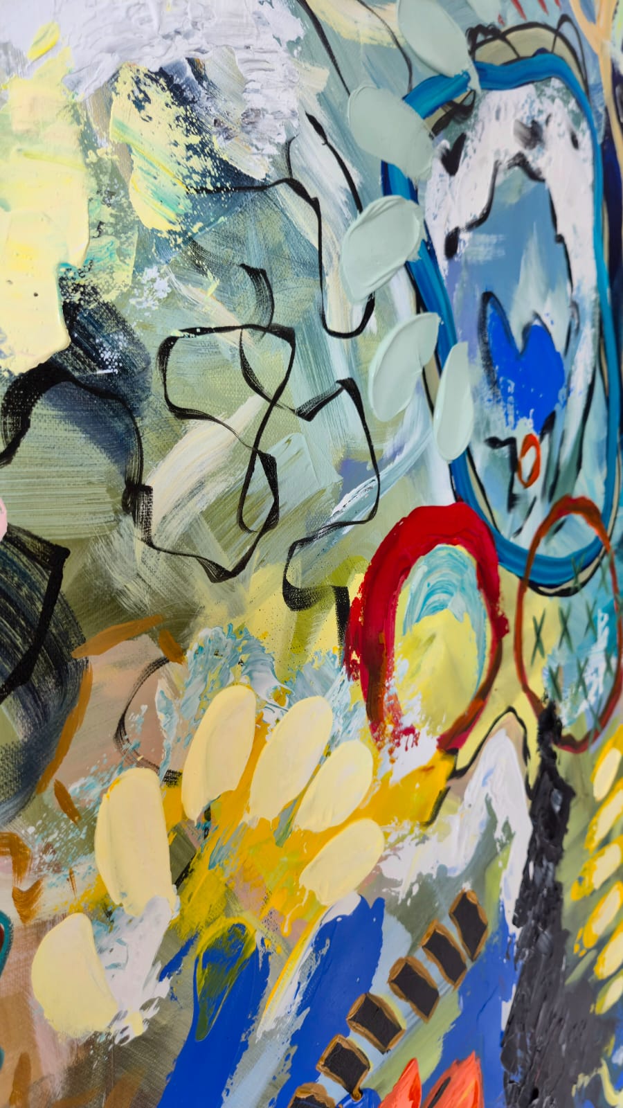 - SOLD - "Electric Tide" - 90 x 152cm - Acrylic On Canvas - Image 20