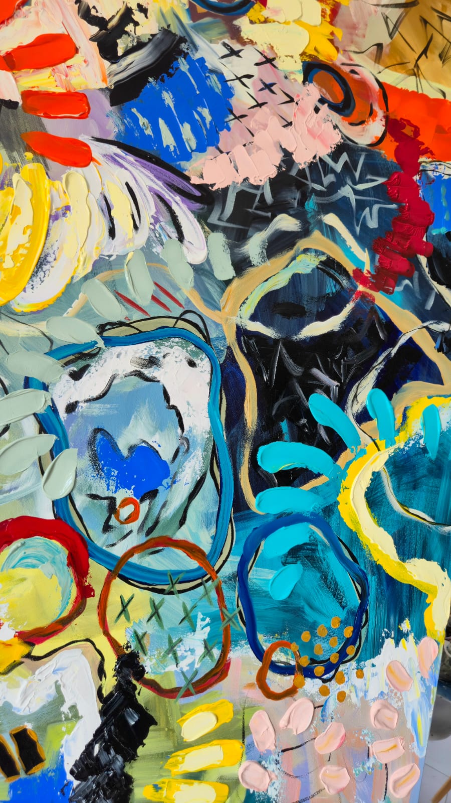 - SOLD - "Electric Tide" - 90 x 152cm - Acrylic On Canvas - Image 21