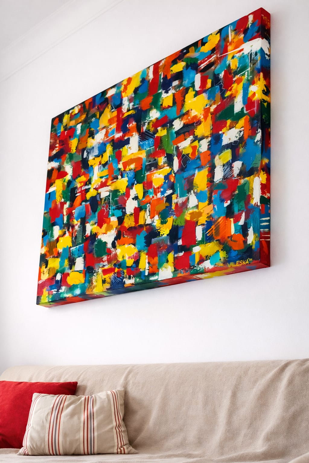 "LE(T'S)GO PLAY" - Acrylic On Canvas - 120cm x 100cm - Image 2
