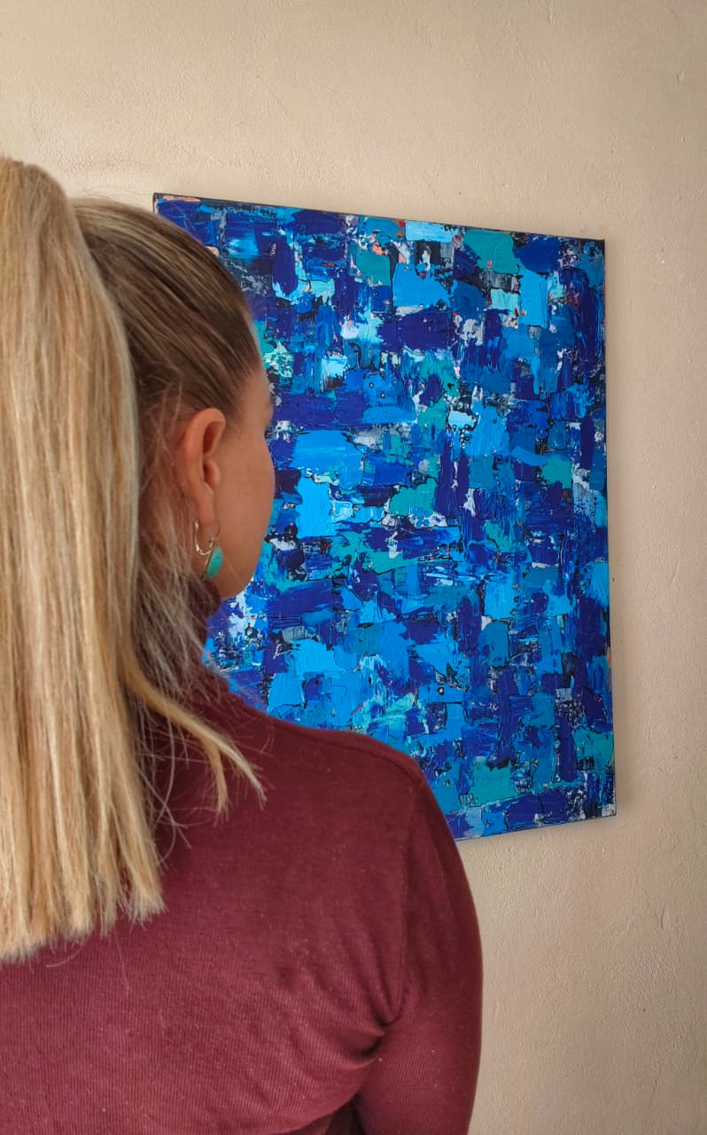 Everblue - Acrylic On Canvas - 76,2cm x 101,6 cm - Image 2